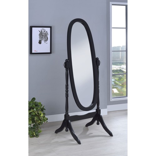 Dunne black cheval mirror - dunne,
