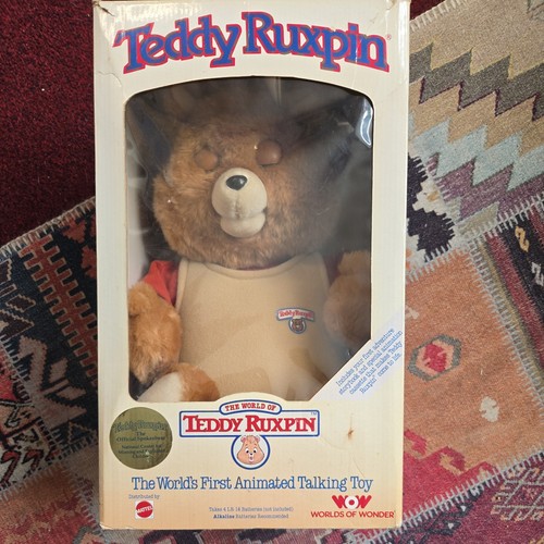 Vintage teddy ruxspin fully - vintage,