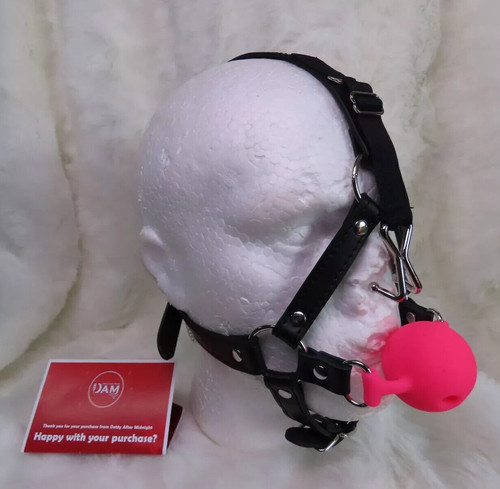 Ball gag dribble harness - ball, with