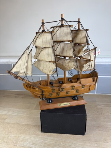 Vintage model ship sail boat - model,