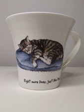 Large Hudson Middleton Scruffy Mutts Cats & 9 Lives Fine Bone China Mug England