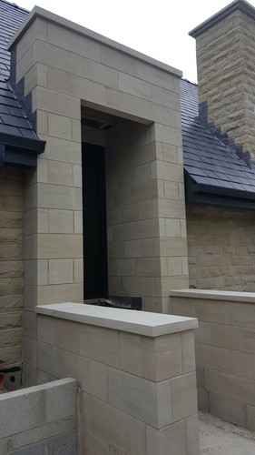 Sawn ashlar walling - walling,