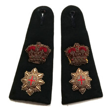 Matching Pair Household Cavalry Officers Bullion Rank Pips & Epaulettes