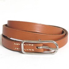 Auth Vintage HERMES Hapi 1 Wrap Long Bracelet Choker Brown Leather 25.9" D