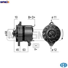 ALTERNATOR 210295A FOR ALFA ROMEO AR/6/Bus/Van SEAT 132 IBIZA/� RONDA RITMO 1.9L