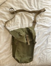 Original WW2 British Army Assault Gas Mask Bag Dated September 1943