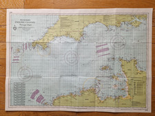 Vintage Map Admiralty sailing