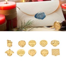 10Pcs Wax Seal Stamp Head Set