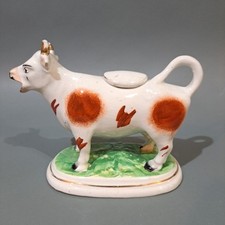 Vintage / Antique Staffordshire Ware Cow Creamer Jug