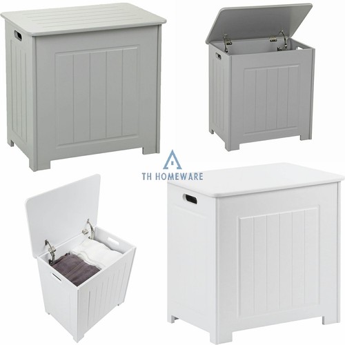 Wooden laundry basket box with - basket,