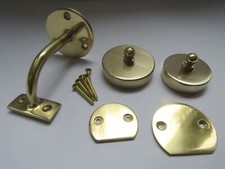 TRADITIONAL STAIR BANNISTER SUPPORT HAND RAIL ROD HANDRAIL BRACKET SOLID BRASS