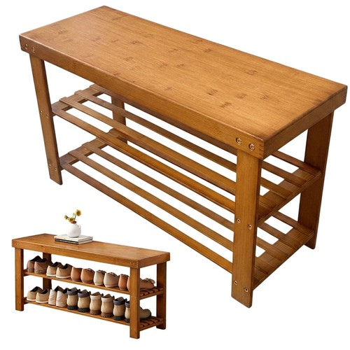 Tier wooden storage bench - tier,