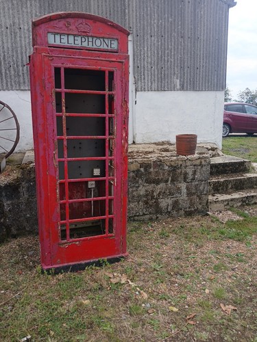 Red telephone box k6 - telephone, box.k6