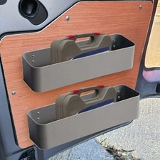 2PC Van Camper Universal Fit Storage Pocket Shelf Racking Tool Storage Barn Door