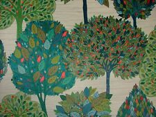 Foliage Fall Tree Carnival Velvet Designer Fabric Curtain Upholstery Cushion