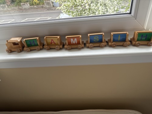 Wooden train set - wooden,