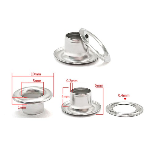 Eyelets with washers - with,
