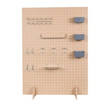 Freestanding Table Top Pegboard 800 x 600 mm with 25 mm Centres for Displays