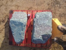  2 Large Granite Garden Rocks