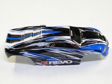 NEW TRAXXAS 1/16 E-REVO Body Factory Painted WHITE & BLUE RE6B