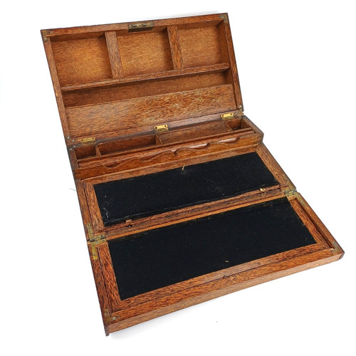 Antique wooden campaign box - antique,