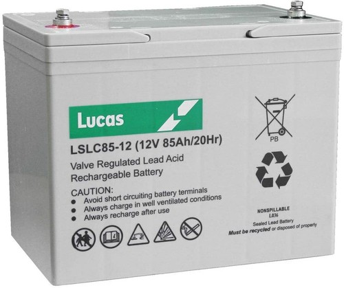 Lucas 12v 85ah agm gel - 12v, (75ah)