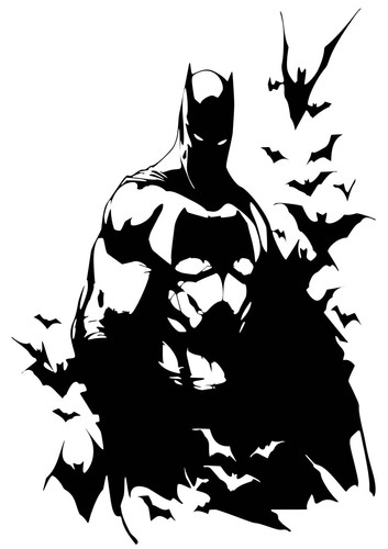 Batman wall art laptop decal - laptop,