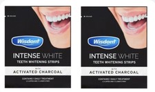 2 x Wisdom Intense White Charcoal 5 Day Supply Whitening Strips