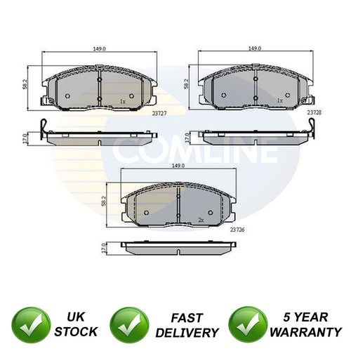 Brake pads set - pads, fits