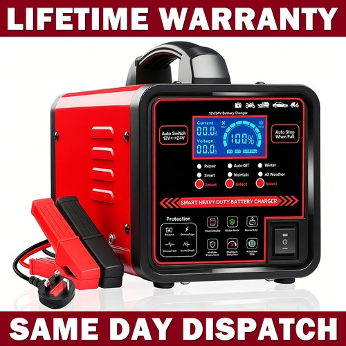 Heavy duty battery charger 15a - heavy,