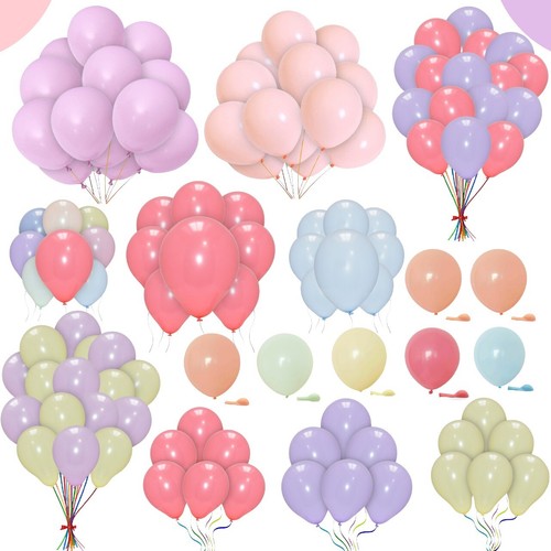 Macaron pastel balloons 100 - pastel,