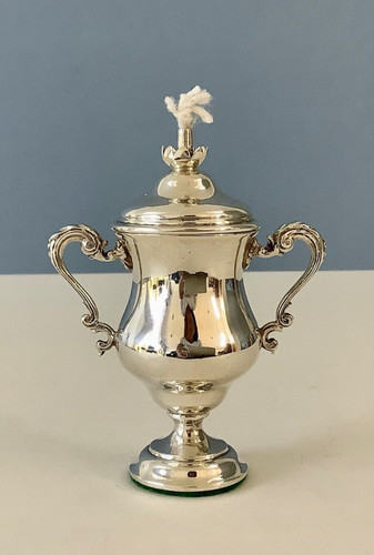 Antique solid silver table - solid,
