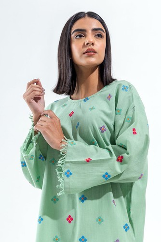 Beech tree embroidered kurta - beech,