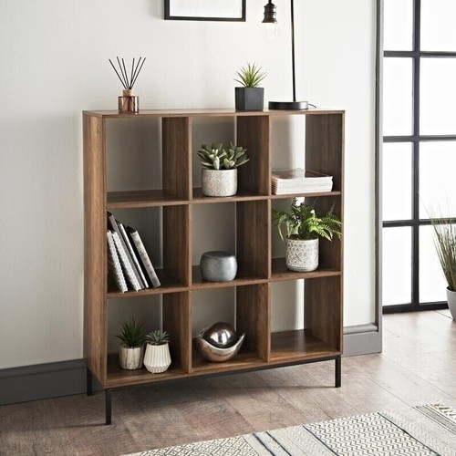 Cube storage wooden - 9, bookcase
