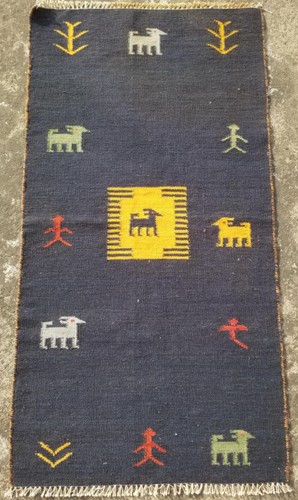 Vintage gabbeh handmade tribal - vintage,