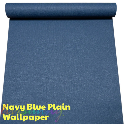 Plain navy blue - plain,