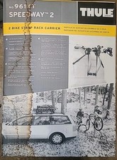 NEW Thule 961 Speedway 2 Bike Trunk Rack Bicycle Carrier Fits Most Cars