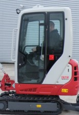 Takeuchi TB216, TB216A, TB225 DOOR GLASS