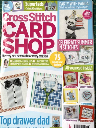 Cross stitch card - cross,