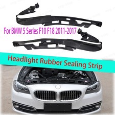 Headlight Rubber Sealing Strip Black For BMW 5 Series F10 F11 F18 2011-2017