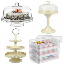 Gr8 Home Cupcake Muffin Carrier Stand Cover Plate Box Wedding Party Cake Holder