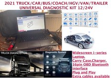 2021 TRUCK/CAR/VAN/Bus/Coach/Trailer Diagnostic Universal Fast Laptop Kit 12/24V