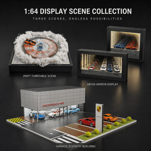 Diorama diecast garage - diorama,