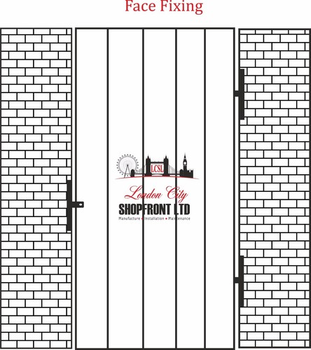 Steel security door - steel,
