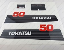 Tohatsu 50HP Automixing 2002 and earlier Outboard Engine Decals Sticker Set