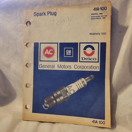 1982 delco catalog spark - 1982, gm