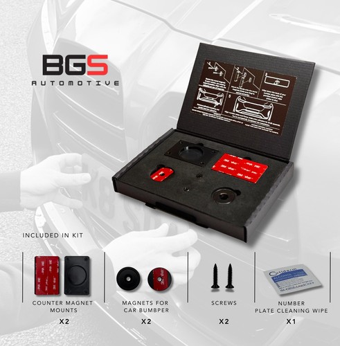 Magnetic number plate holder - magnetic,