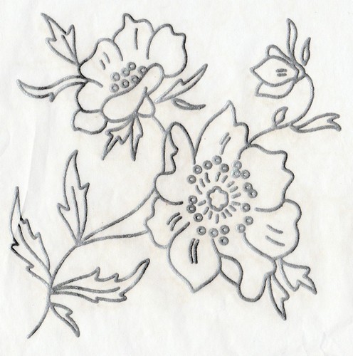Vintage embroidery transfer - embroidery,