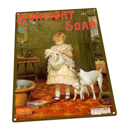Sunlight soap metal sign - soap,