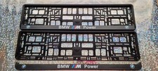 Car number plate holders set of 2 high quality surrounds M POWER for BMW
